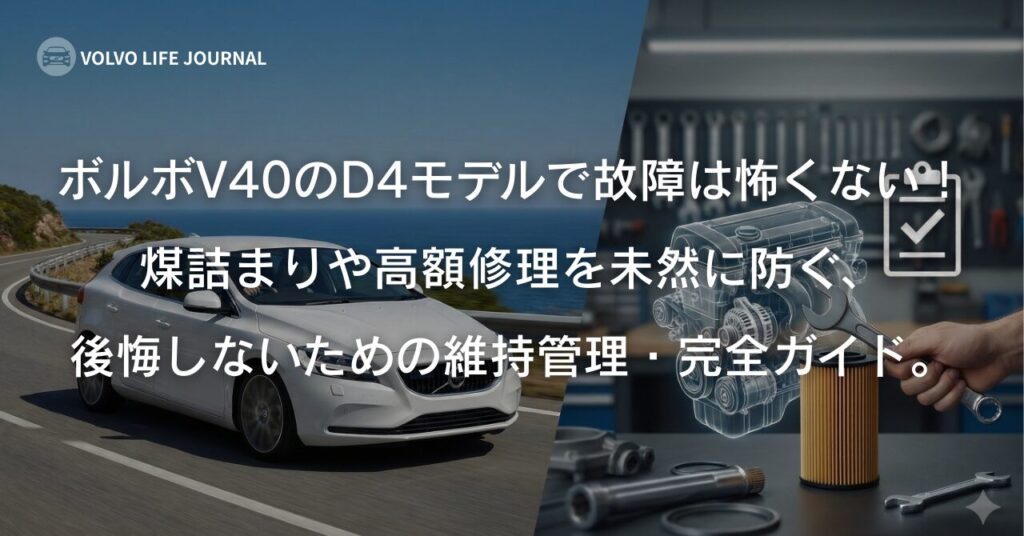 ボルボV40 D4の故障で後悔しないために！煤対策やDPF再生、バッテリー 