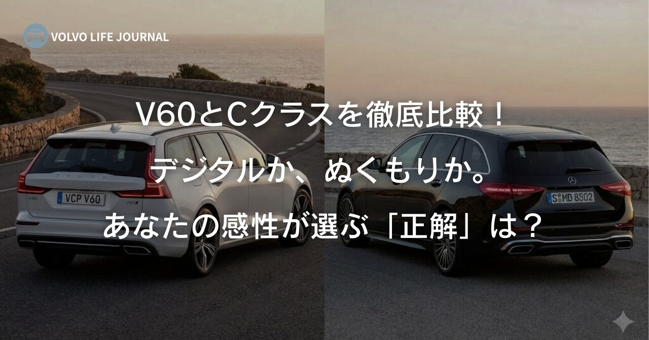 ボルボV60とベンツCクラスの比較！「デジタルの未来」か「素材の 