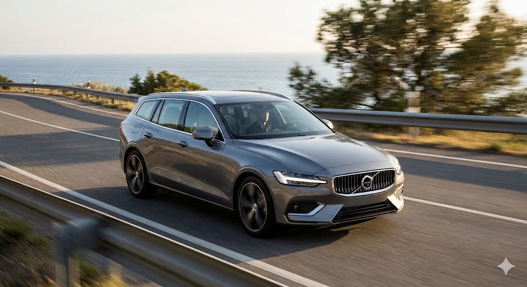 V60が行動を走行しているイメージ画像