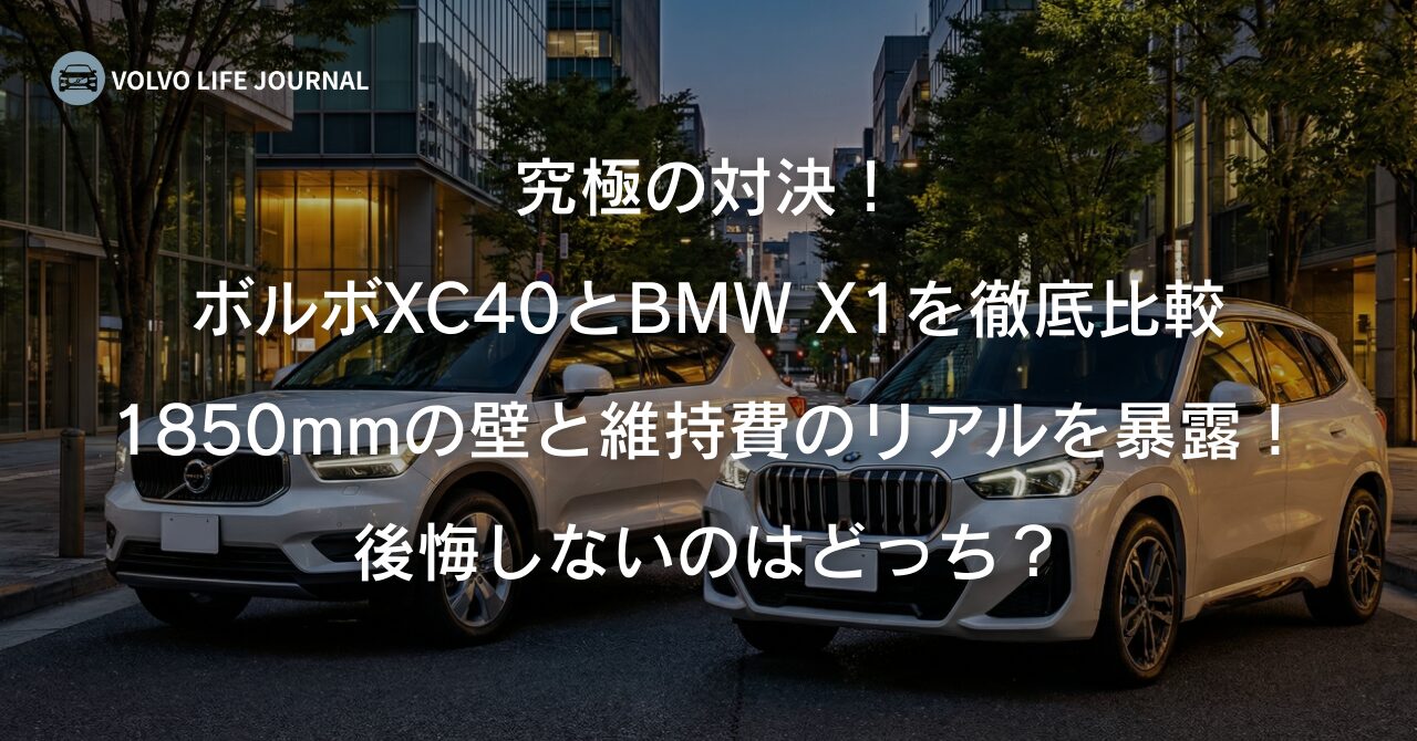 ボルボXC40とBMW X1を徹底比較！駐車場問題や維持費のリアル