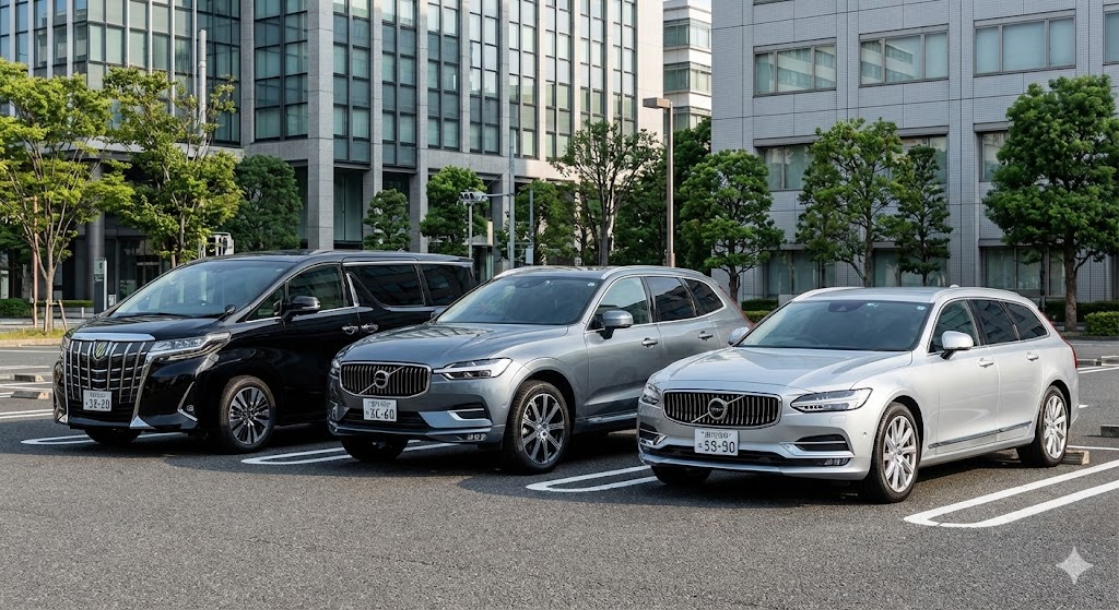 ミニバン　SUV ステーションワゴン　比較イメージ